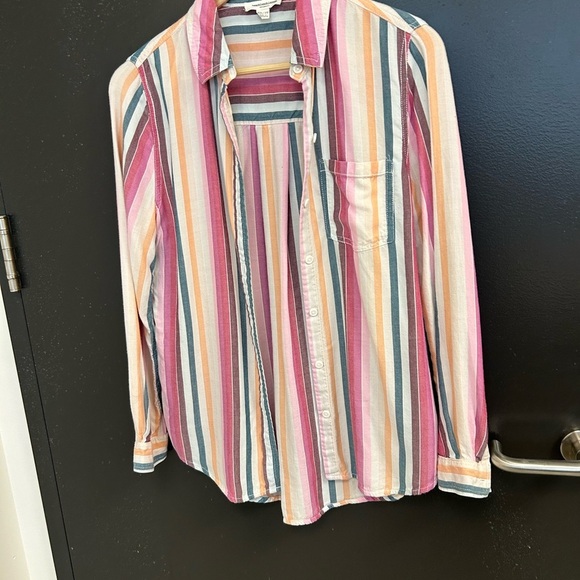 Beachlunchlounge XS striped blouse EUC - Picture 3 of 10